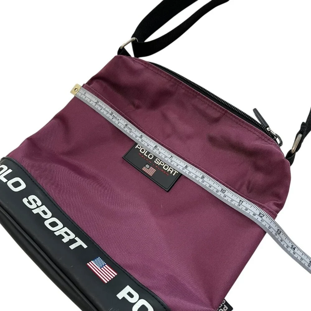 Polo Sport Nylon Crossbody Bag‎ Purple Streetwear Y2K Sporty Gorpcore